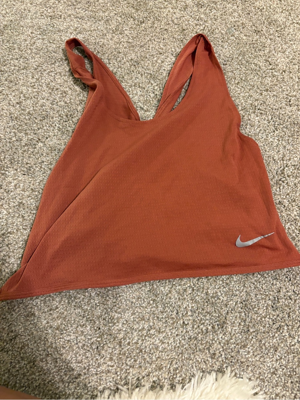 Nike Women's Rust Orange Racerback Tank Top